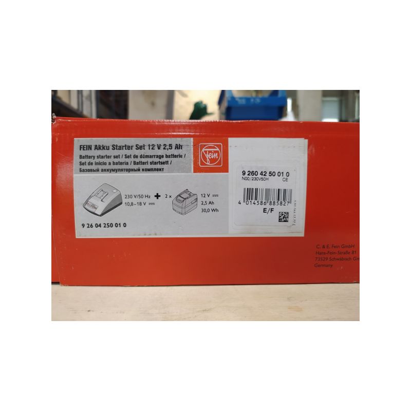 Set Bateria FEIN AKKU Starter- Set 12V 2,5Ah